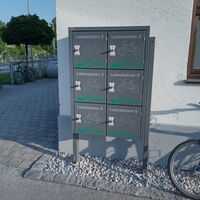 Ladestation für E-Bikes am Bahnhof Laufen